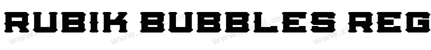 Rubik Bubbles Regula字体转换